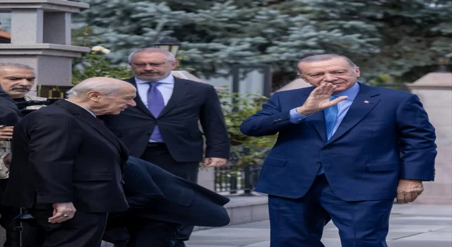 Cumhurbaşkanı Erdoğan, MHP Genel Başkanı Bahçeli’yi ziyaret etti