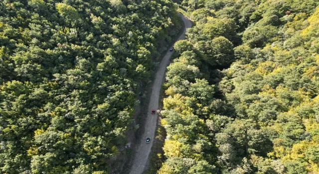 Tekirdağ’da Ganos Dağı eteklerindeki ormanlar ekstrem spor tutkunlarını ağırlıyor