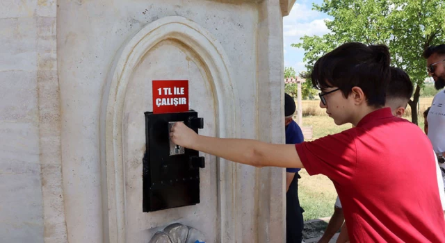 Su sıkıntısı yaşanan Keşan’da, çeşmeler ücretli hale getirildi