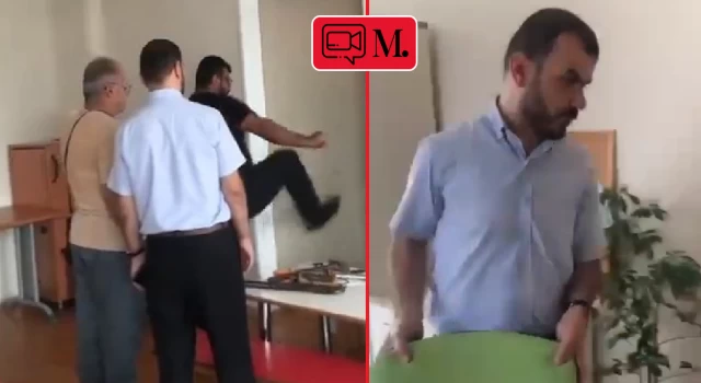 "Okulda başı açık kız öğrenci istemiyorum" diyen müdür şimdi de kadın müdür yardımcısının kapısını tekmeyle kırdı