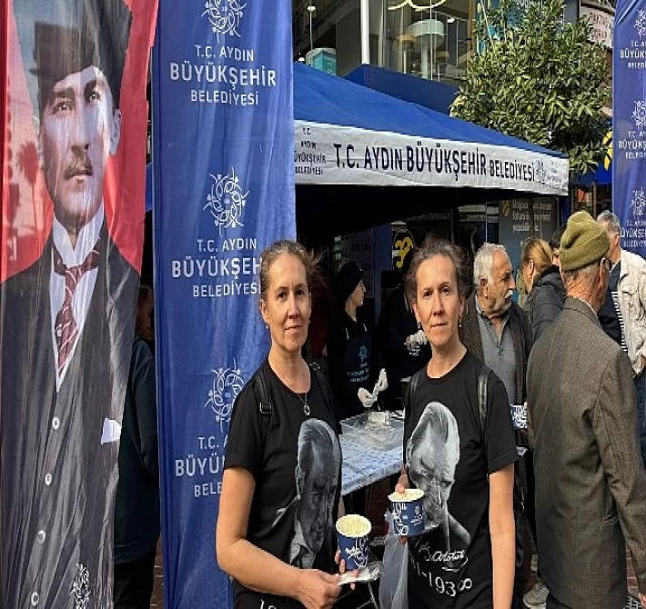 Aydın Büyükşehir Belediyesi Ulu Önder Gazi Mustafa Kemal Atatürk İçin 17 İlçede Hayır Gerçekleştirdi