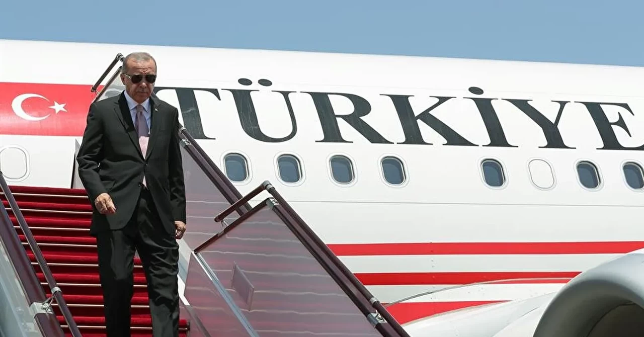 Cumhurbaşkanı Erdoğan, Kırgızistan’a gitti