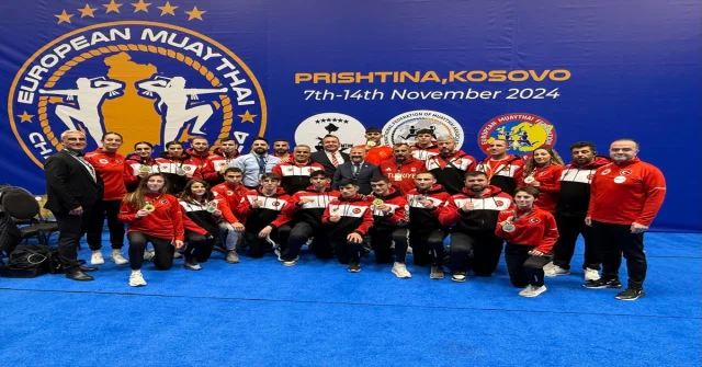 Milli muaythai sporcuları, Avrupa Şampiyonası’nda 14 madalya kazandı