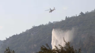 Muğla Menteşe'deki orman yangınına müdahale 4'üncü gününde sürüyor