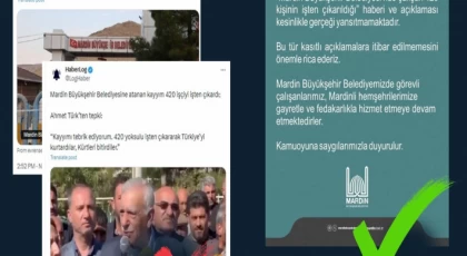 Mardin Büyükşehir’de 450 kişi işten mi çıkarıldı? Açıklama İletişim’den geldi