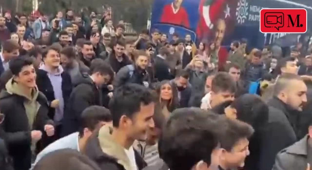 Muharrem İnce'nin dans akımı Genel Merkez önünde!